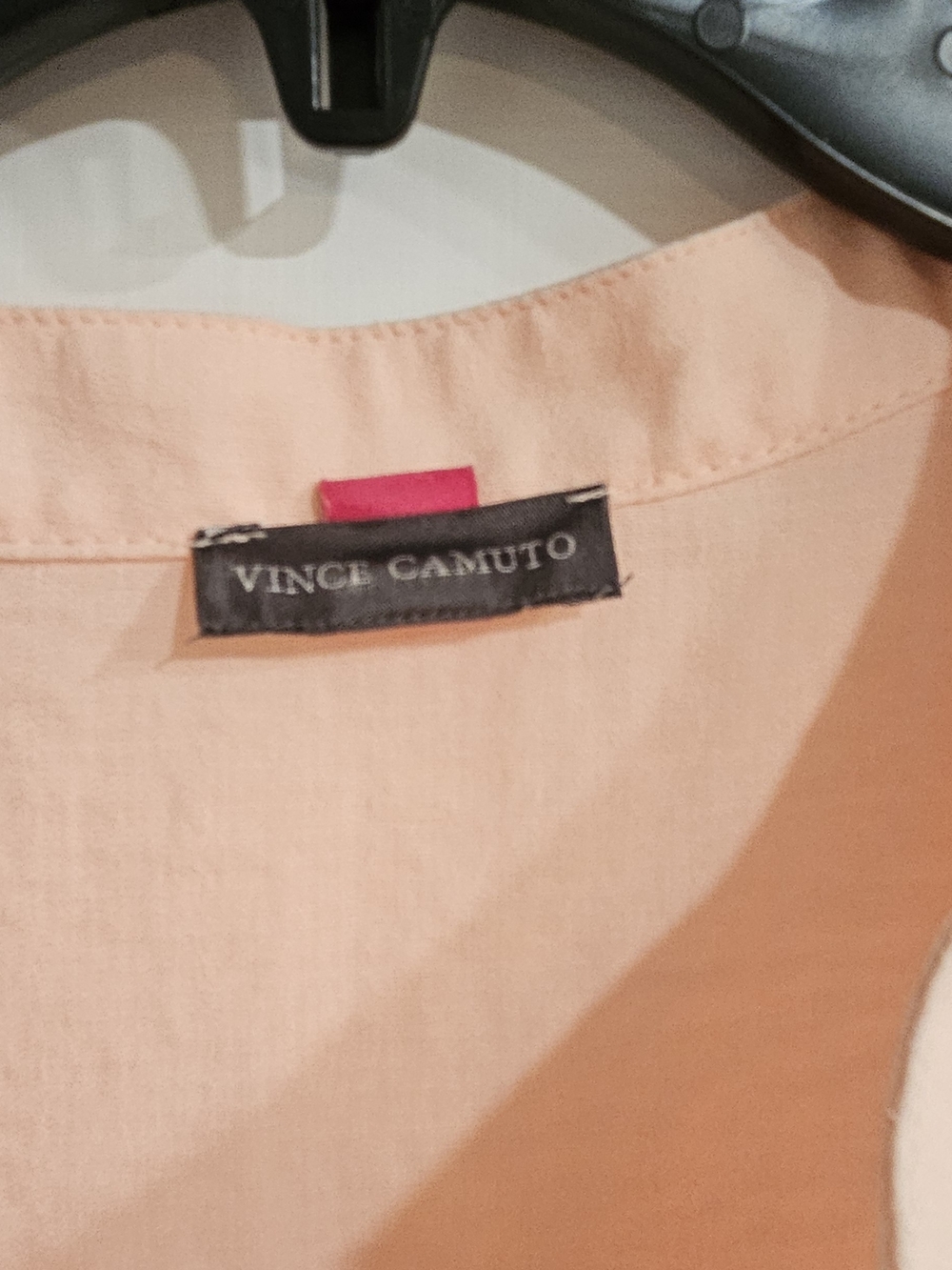 Vince Camuto Light Peach Ruffle Sleeve Blouse - Picture 4 of 6